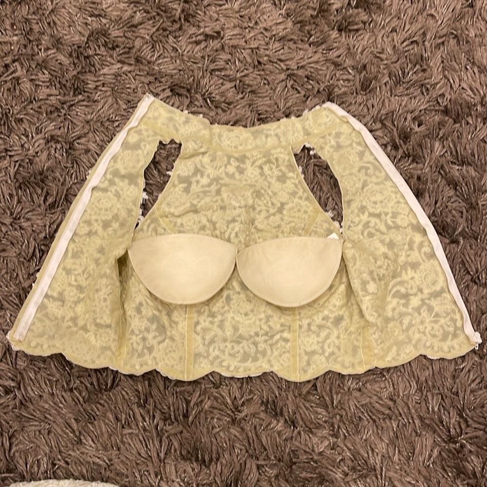 Landa Set  Size 4  Silk Long Evening Wedding Gown Vintage - Picture 10 of 17